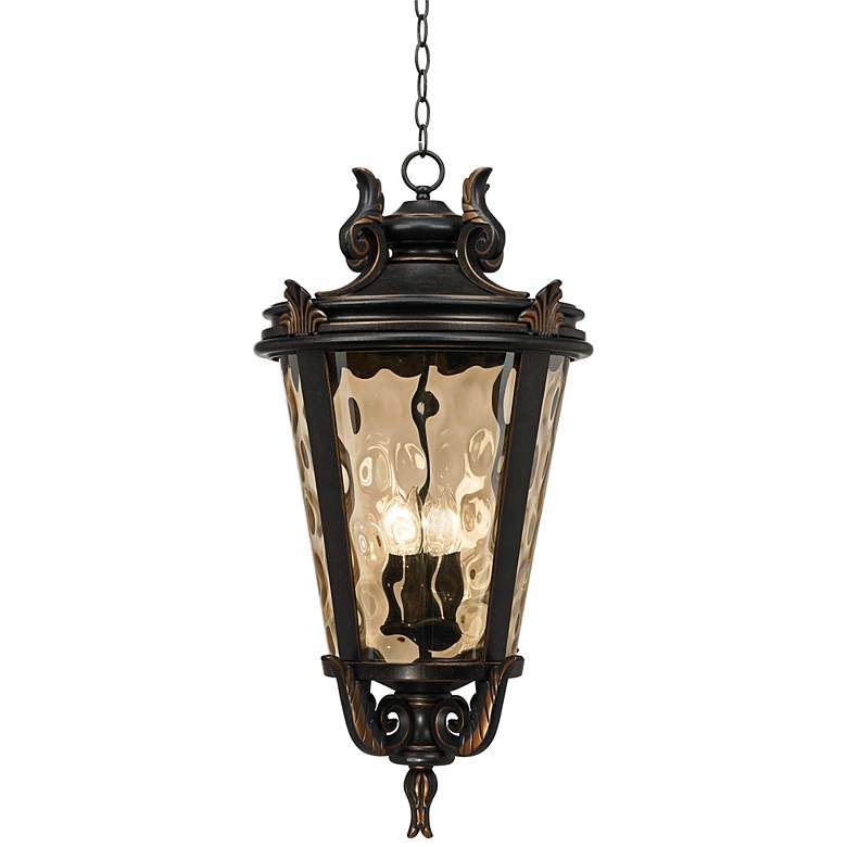Image 1 Casa Marseille 30 inch High Bronze LED Outdoor Hanging Light