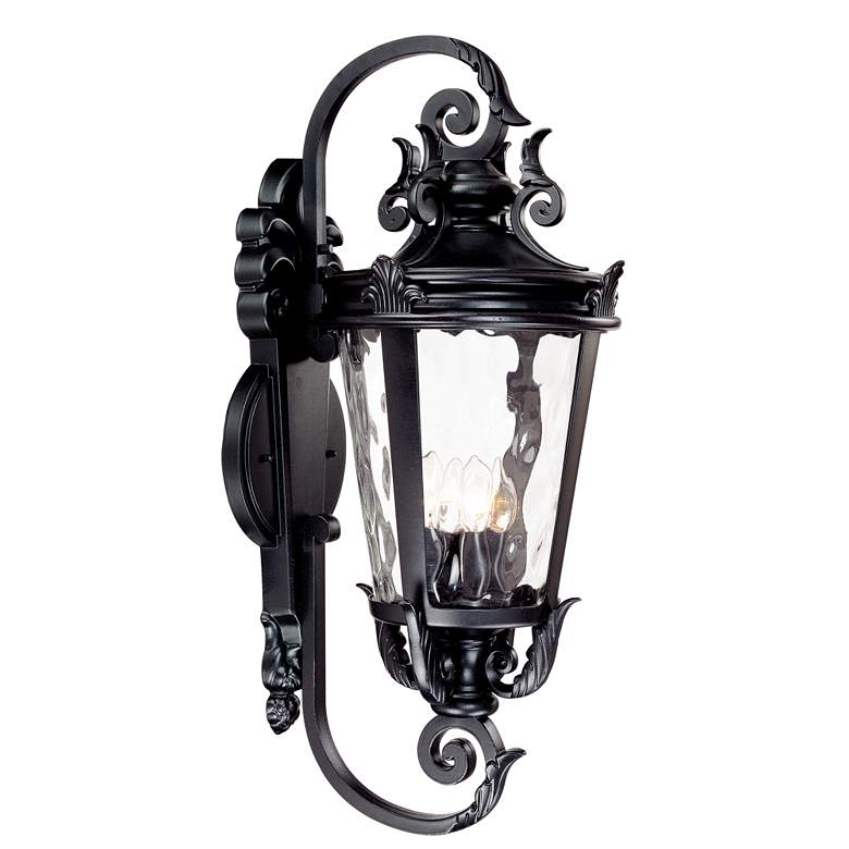 Image 3 Casa Marseille 31" High Black Traditional Large Outdoor Wall Light