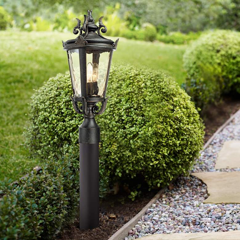 Image 1 Casa Marseille 32 1/2 inch High Path Light with Low Voltage Bulb