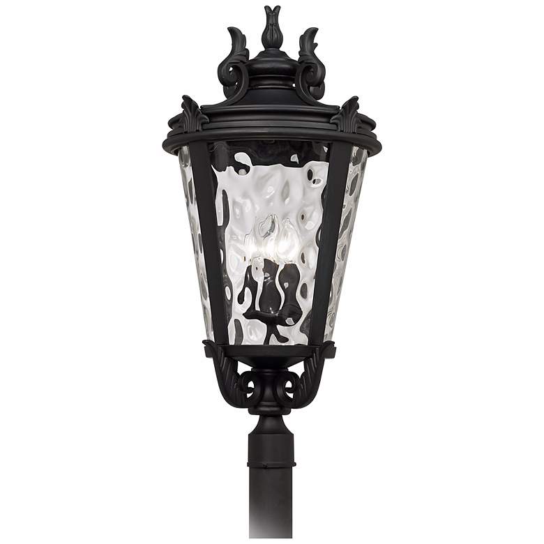 Image 2 Casa Marseille™ 33 1/2" High Black Outdoor Post Light