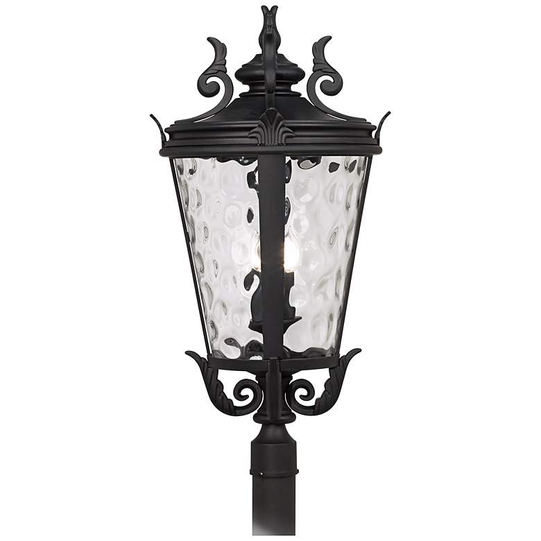 Image 3 Casa Marseille&#8482; 33 1/2 inch High Black Outdoor Post Light more views