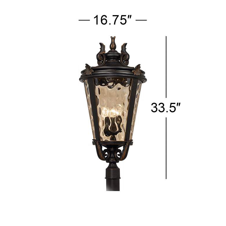 Image 4 Casa Marseille™ 33 1/2" High Bronze Outdoor Post Light more views