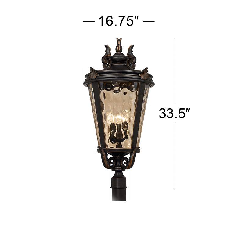 Image 4 Casa Marseille&#8482; 33 1/2 inch High Bronze Outdoor Post Light more views