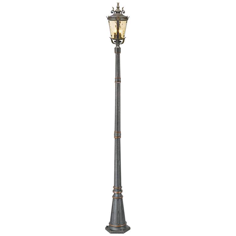 Image 1 Casa Marseille 99 3/4" High Bronze Traditional Outdoor Post Light