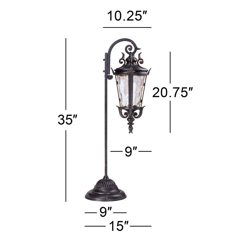 Image 7 Casa Marseille™ 35"H Bronze LED Path Lights Set of 2 more views