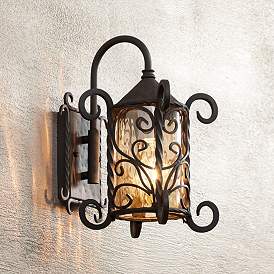 Image1 of Casa Seville 13 1/4" High Iron Scroll Traditional Outdoor Wall Light