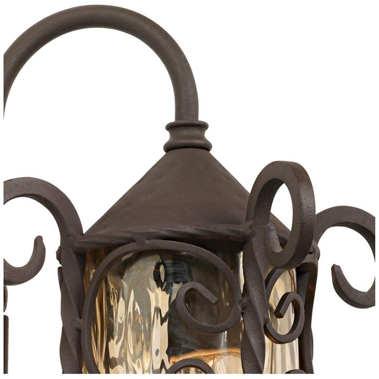 Image 3 Casa Seville 13 1/4 inch High Iron Scroll Traditional Outdoor Wall Light more views