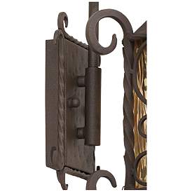 Image4 of Casa Seville 13 1/4" High Iron Scroll Traditional Outdoor Wall Light more views