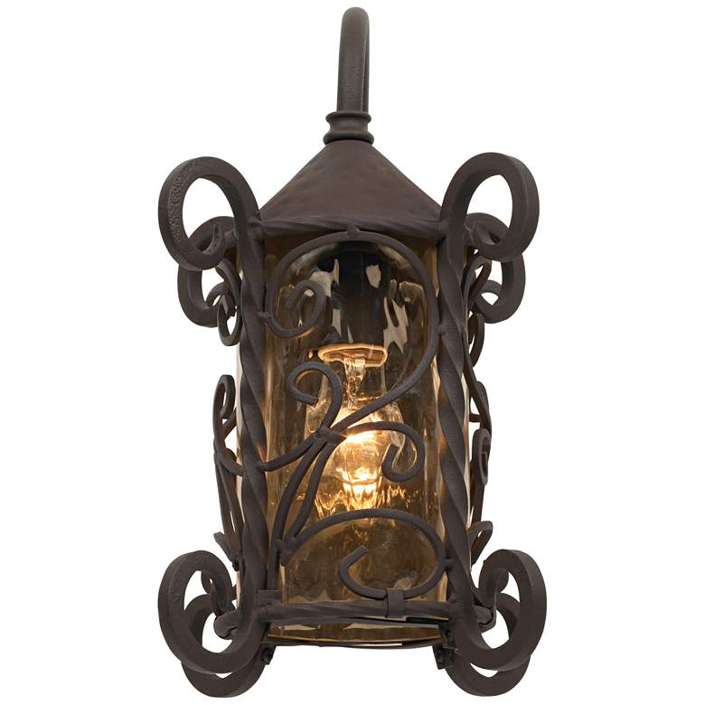 Image 7 Casa Seville 13 1/4" High Iron Scroll Traditional Outdoor Wall Light more views