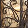 Casa Seville 13 1/4" High Iron Scroll Traditional Wall Sconce