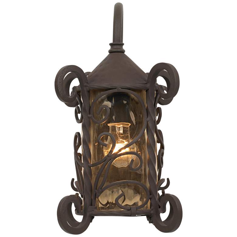 Image 5 Casa Seville 13 1/4" High Iron Scroll Traditional Wall Sconce more views
