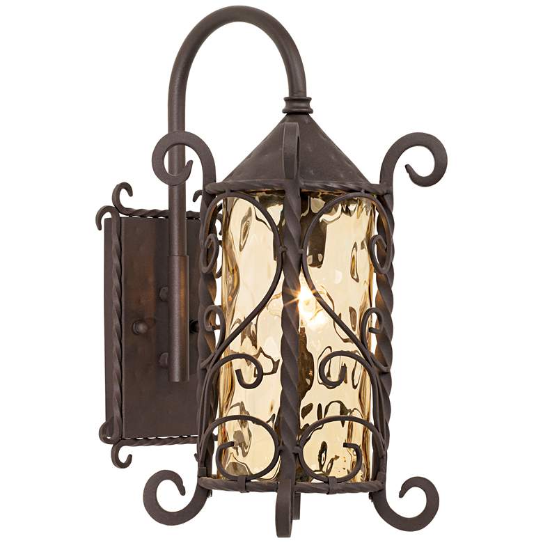 Image 1 Casa Seville 18 1/2" High Iron Scroll Traditional Wall Sconce
