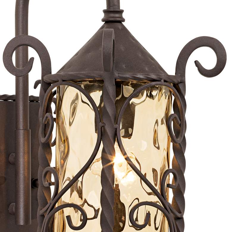 Image 2 Casa Seville 18 1/2" High Iron Scroll Traditional Wall Sconce more views