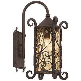 Image3 of Casa Seville 18 1/2" High Iron Scroll Traditional Wall Sconce more views