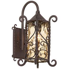 Image4 of Casa Seville 18 1/2" High Iron Scroll Traditional Wall Sconce more views