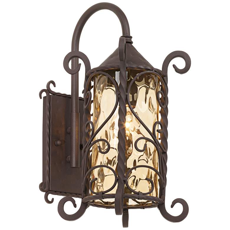 Image 4 Casa Seville 18 1/2" High Iron Scroll Traditional Wall Sconce more views
