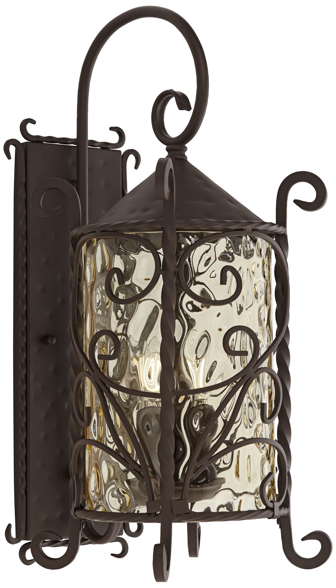 Casa Seville 23 3/4" High Iron Scroll Traditional Outdoor Wall Light