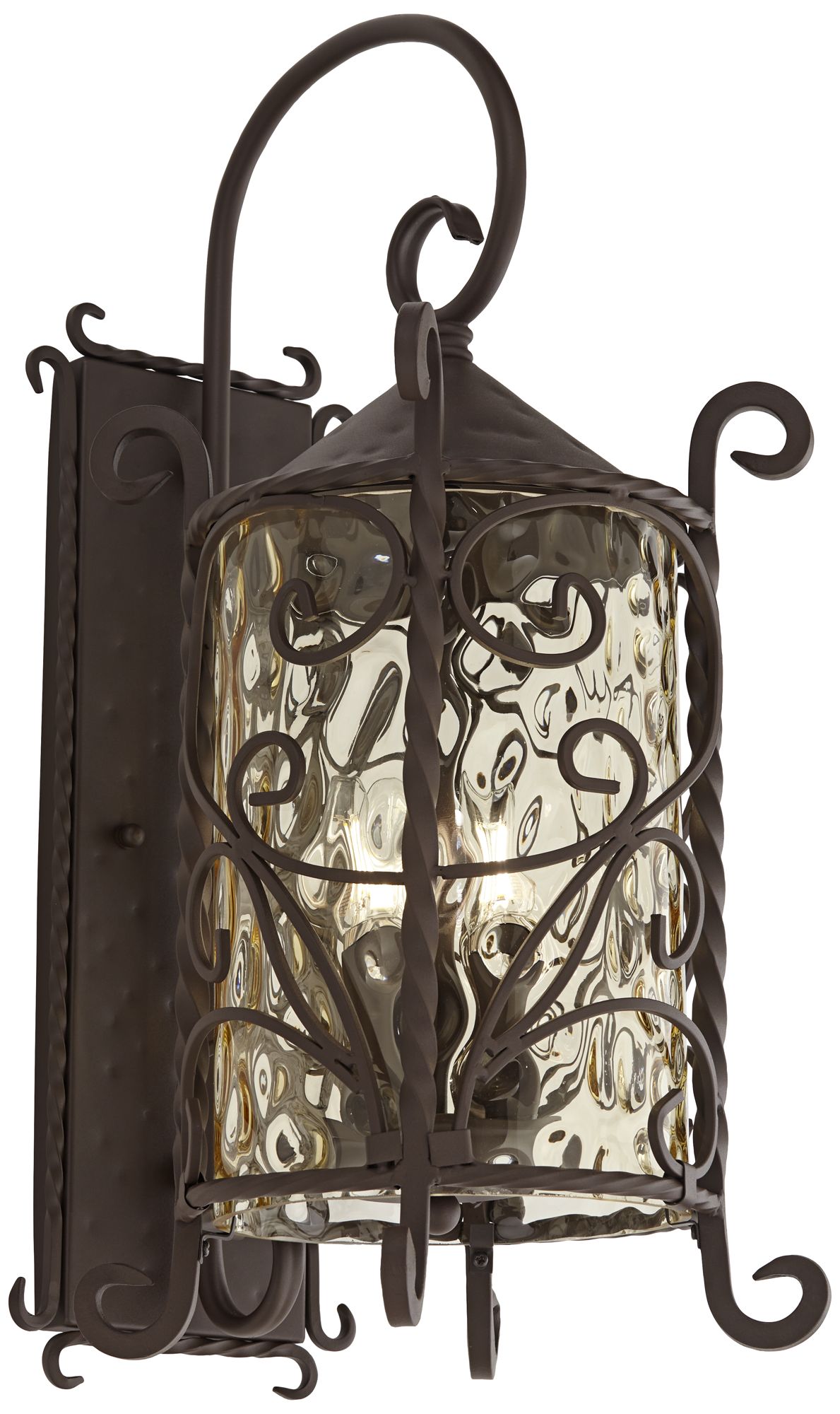 Image 5 Casa Seville 23 3/4" High Iron Scroll Traditional Outdoor Wall Light more views