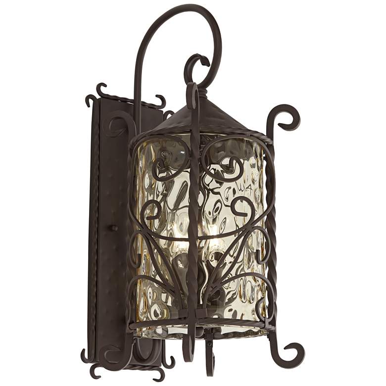 Image 5 Casa Seville 23 3/4 inch High Iron Scroll Traditional Outdoor Wall Light more views