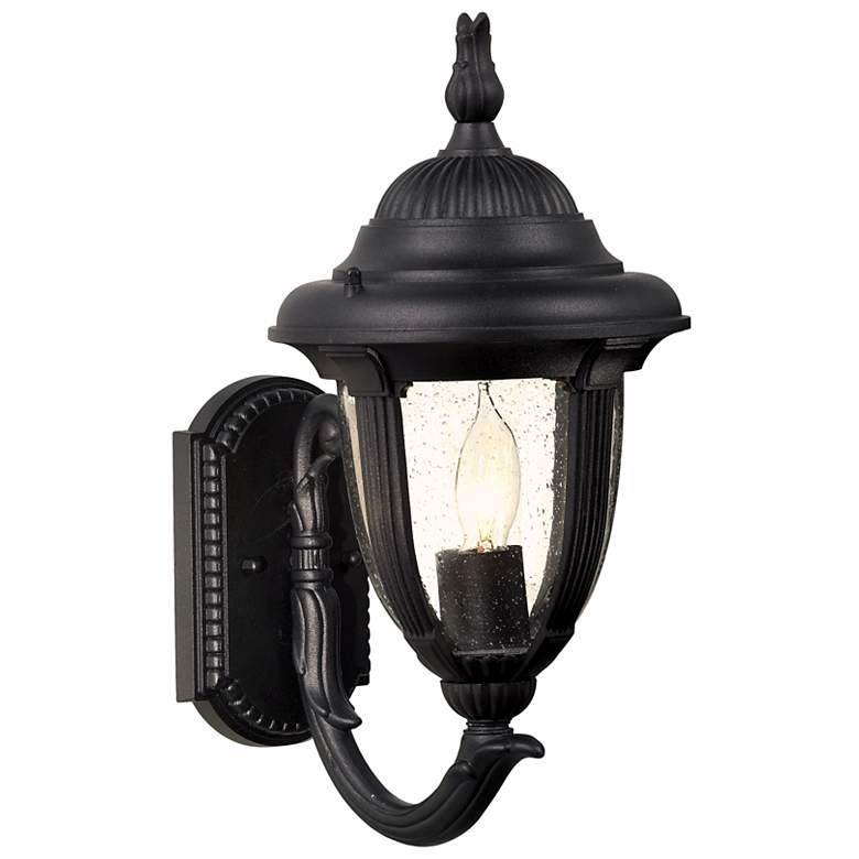 Casa Sierra&#8482; 14 3/4&quot; High Black Finish Traditional Outdoor Light