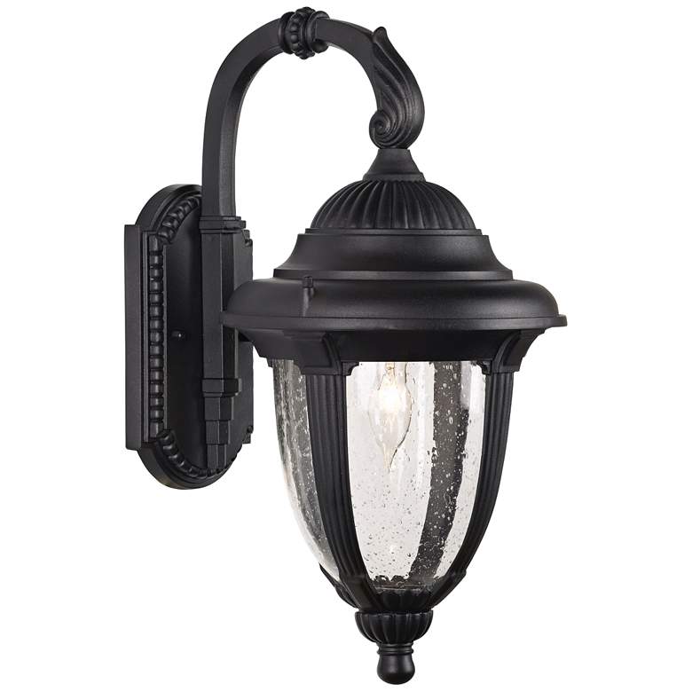 Image 3 Casa Sierra&#8482; 18 1/2 inch High Black Finish Traditional Outdoor Wall 
