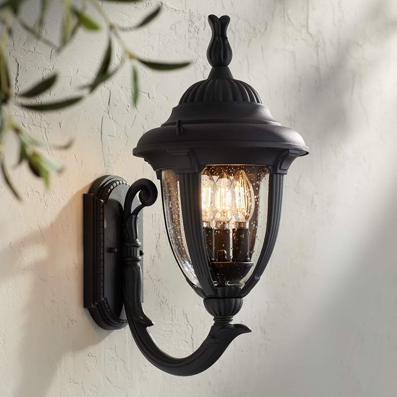 Image 1 Casa Sierra 19 1/8 inch High Traditional Outdoor Porch Wall Light
