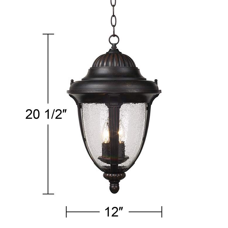 Image 6 Casa Sierra&#8482; 20 1/2 inch High Outdoor Hanging Lantern more views