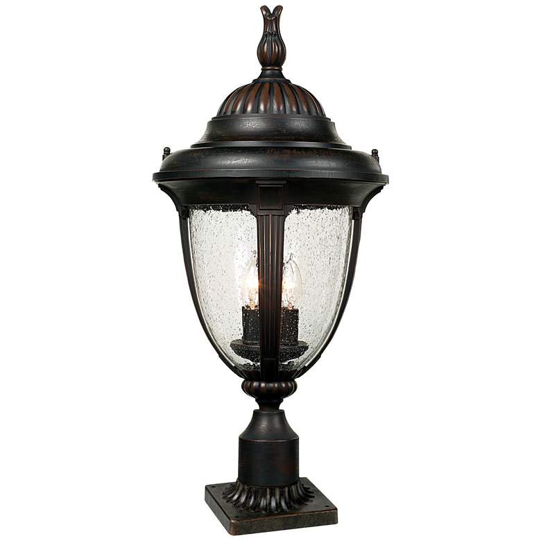 Image 1 Casa Sierra 24 1/2 inch High Bronze Finish Post Light with Pier Adapter