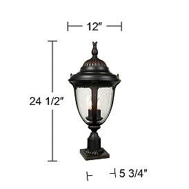 Image5 of Casa Sierra 24 1/2" High Bronze Finish Post Light with Pier Adapter more views