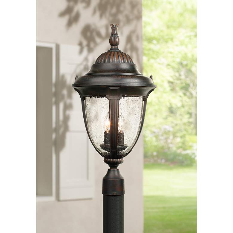 Image 2 Casa Sierra 24 1/2" High Bronze Finish Traditional Post Mount