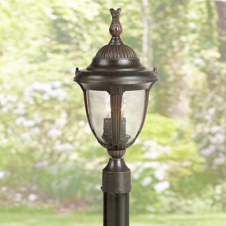 Image 1 Casa Sierra 35 1/2 inch High Bronze Path Light with Low Voltage Bulb
