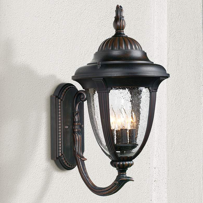 Image 1 Casa Sierra&#8482; Bronze 23 1/2 inch High Traditional Outdoor Wall Light