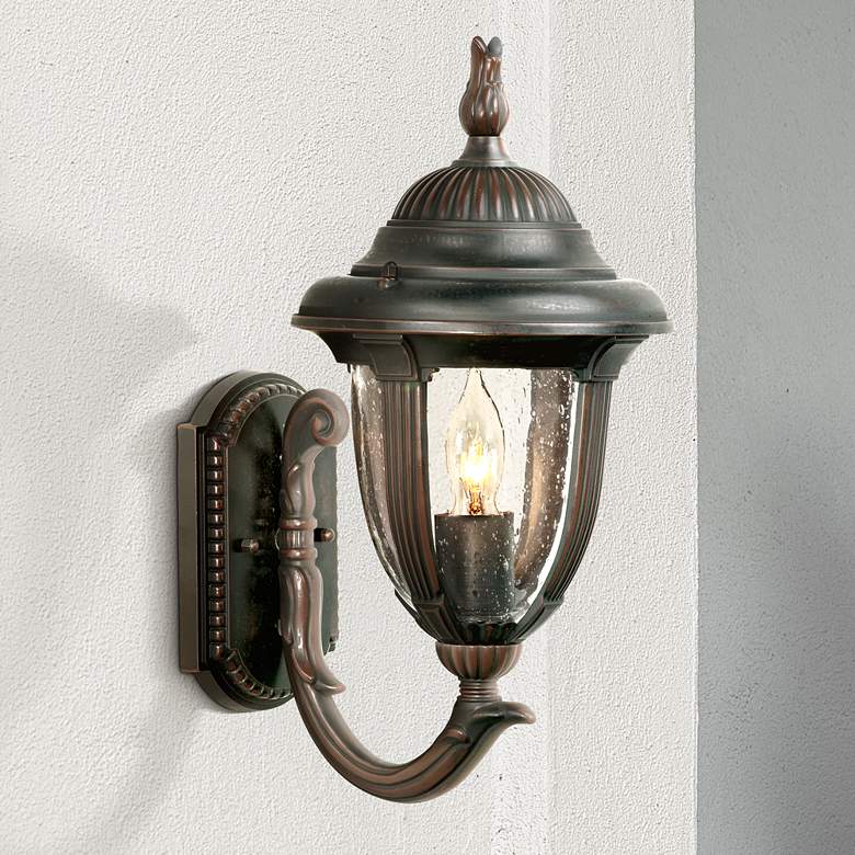 Image 1 Casa Sierra&#8482; Collection Bronze 14 3/4 inch High Wall Light