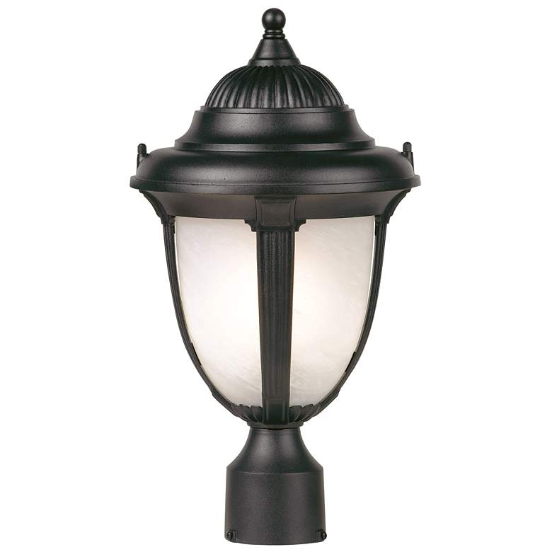 Image 3 Casa Sorrento™ 16 3/4" High Black Post Mount Light