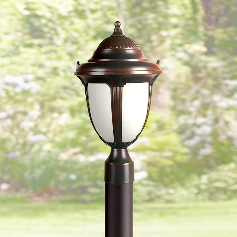 Image 1 Casa Sorrento 20 3/4 inch High Bronze Post Mount