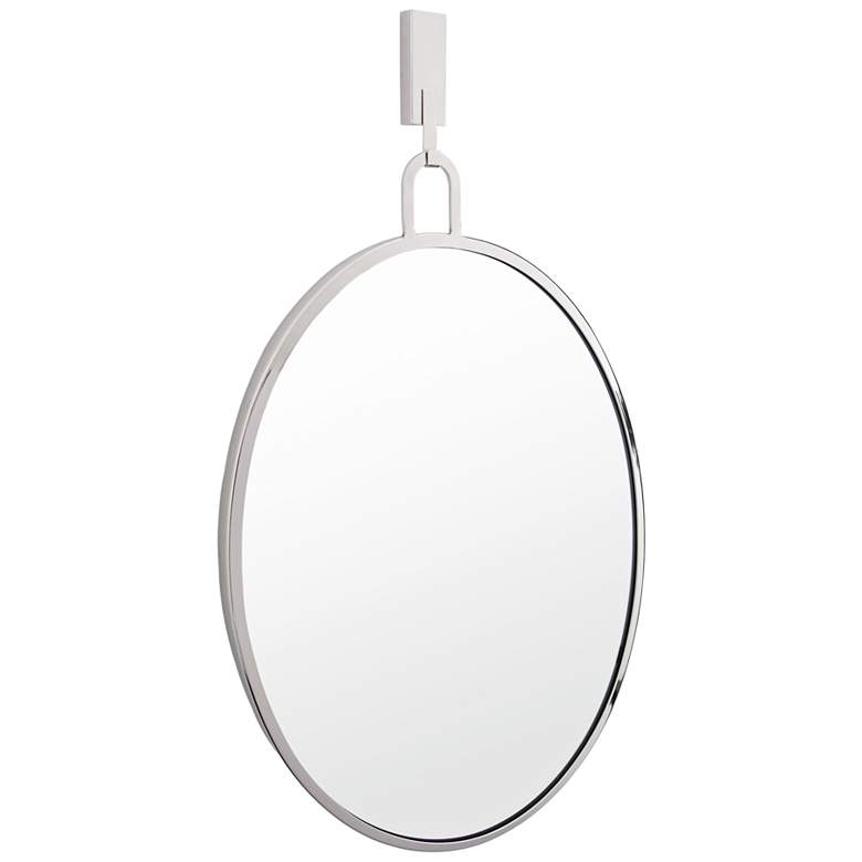 Image 2 Casa Stopwatch Polished Nickel 22 1/4"x32 1/4" Wall Mirror more views