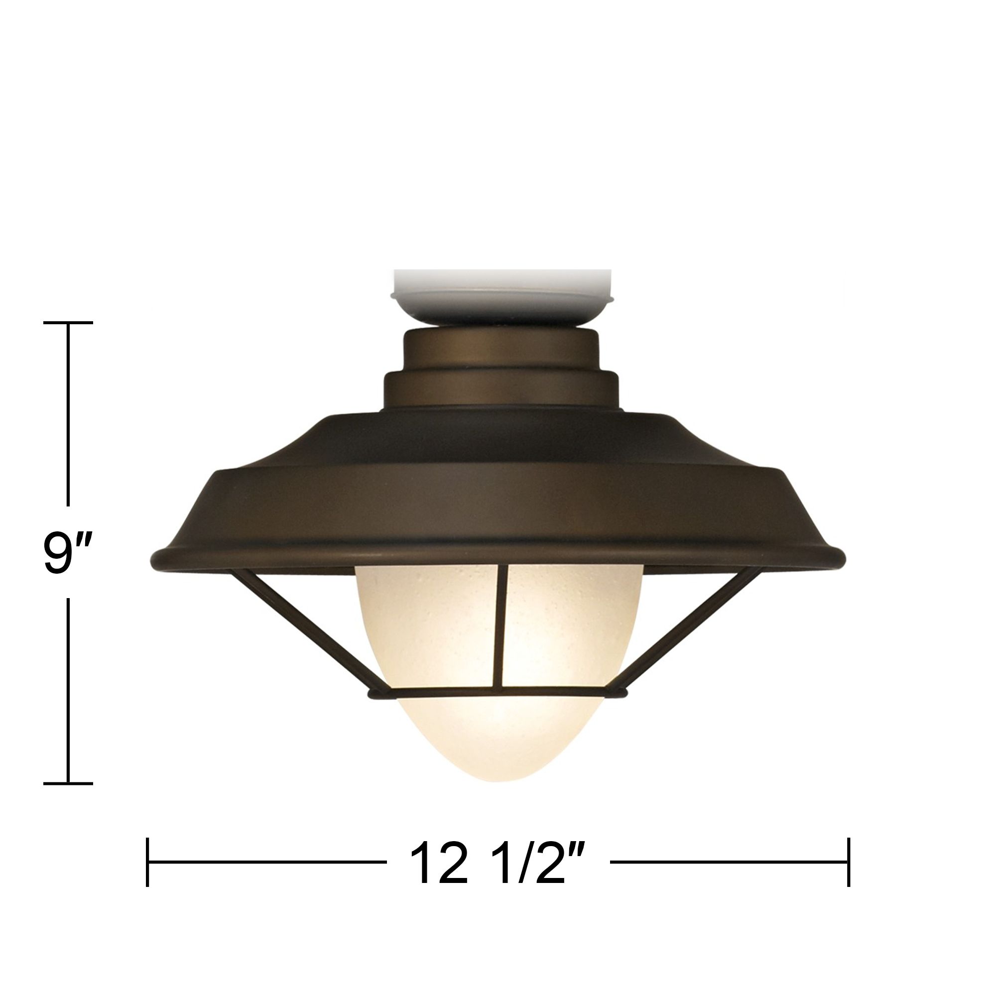 Casa Vieja Bronze Outdoor LED Ceiling Fan Light Kit 60M93