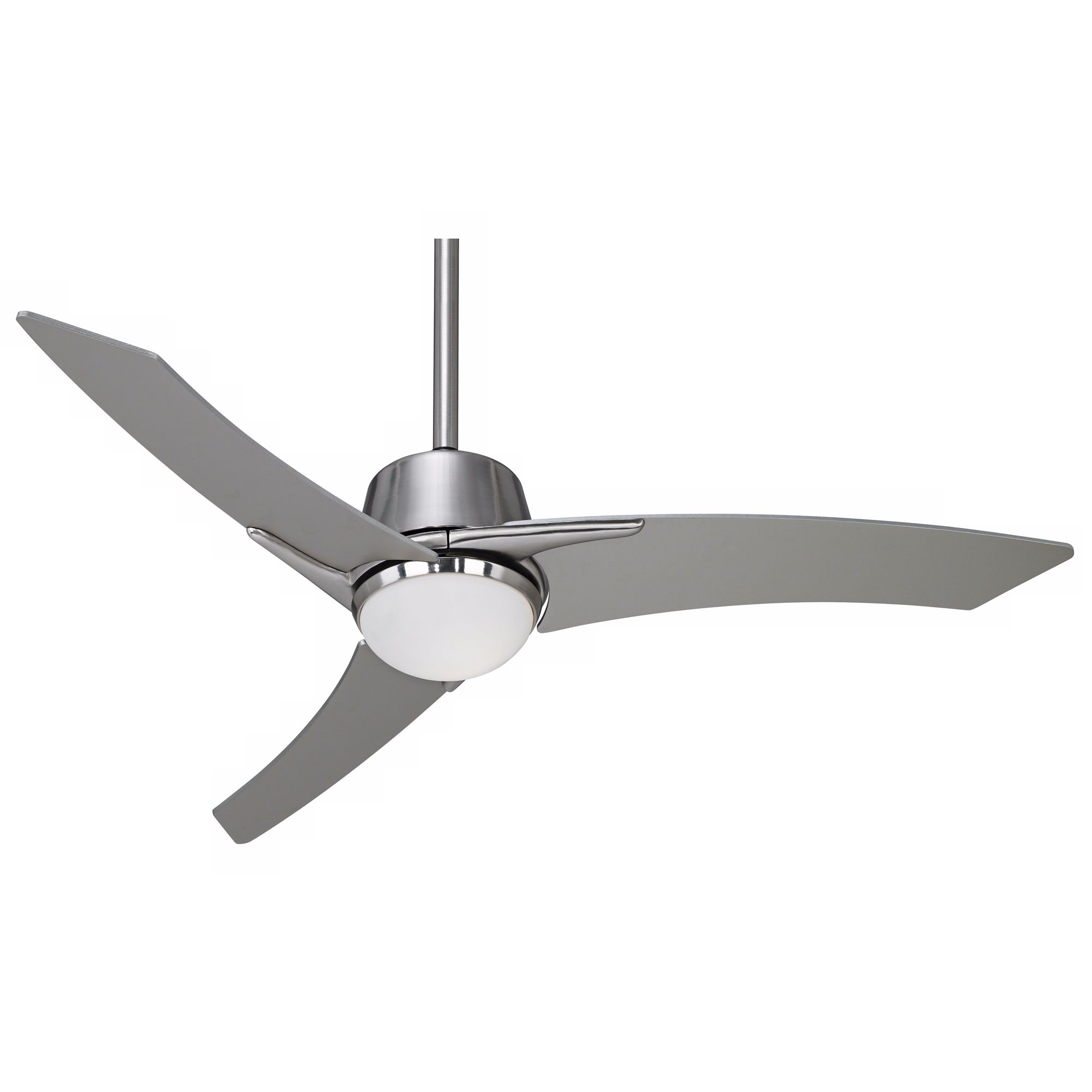 Casa Vieja Matrix 48" Brushed Nickel Ceiling Fan with Light