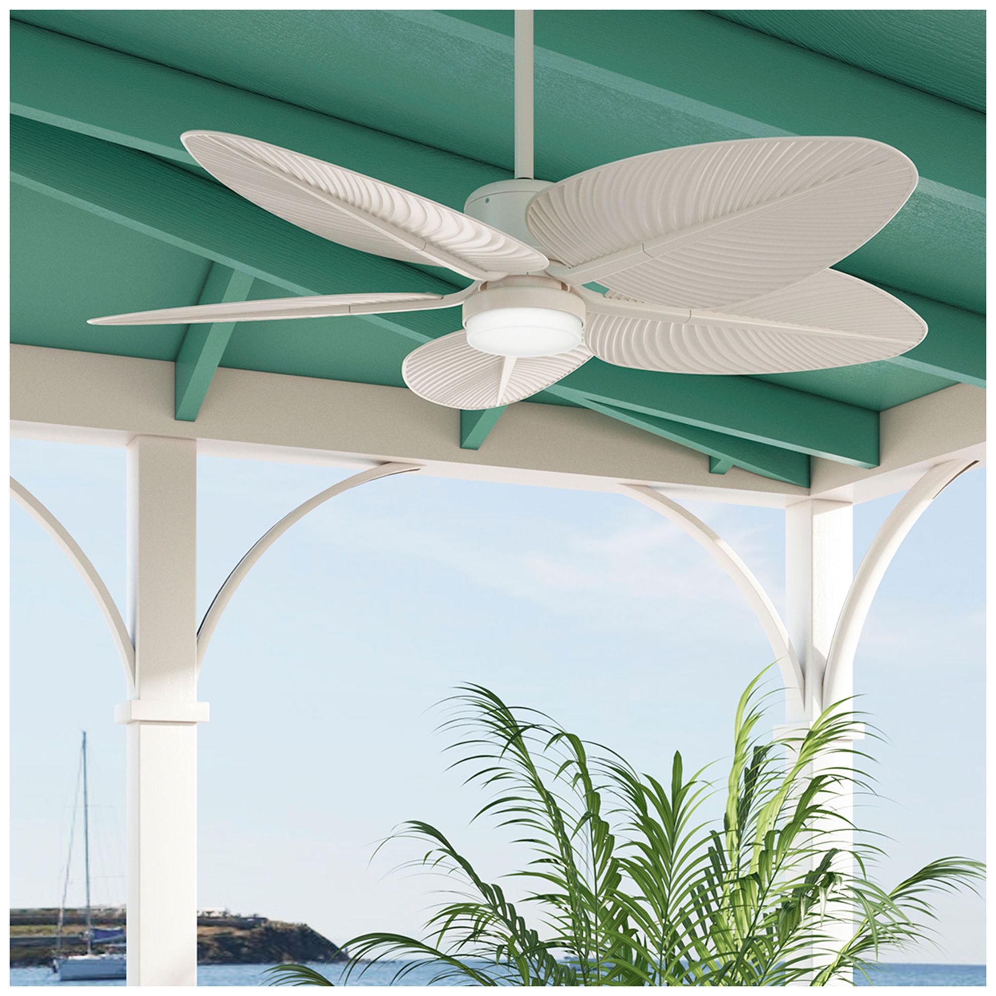 Image 3 Casablanca 52 inch Coveview ENERGY STAR Cream Damp Rated Ceiling Fan more views