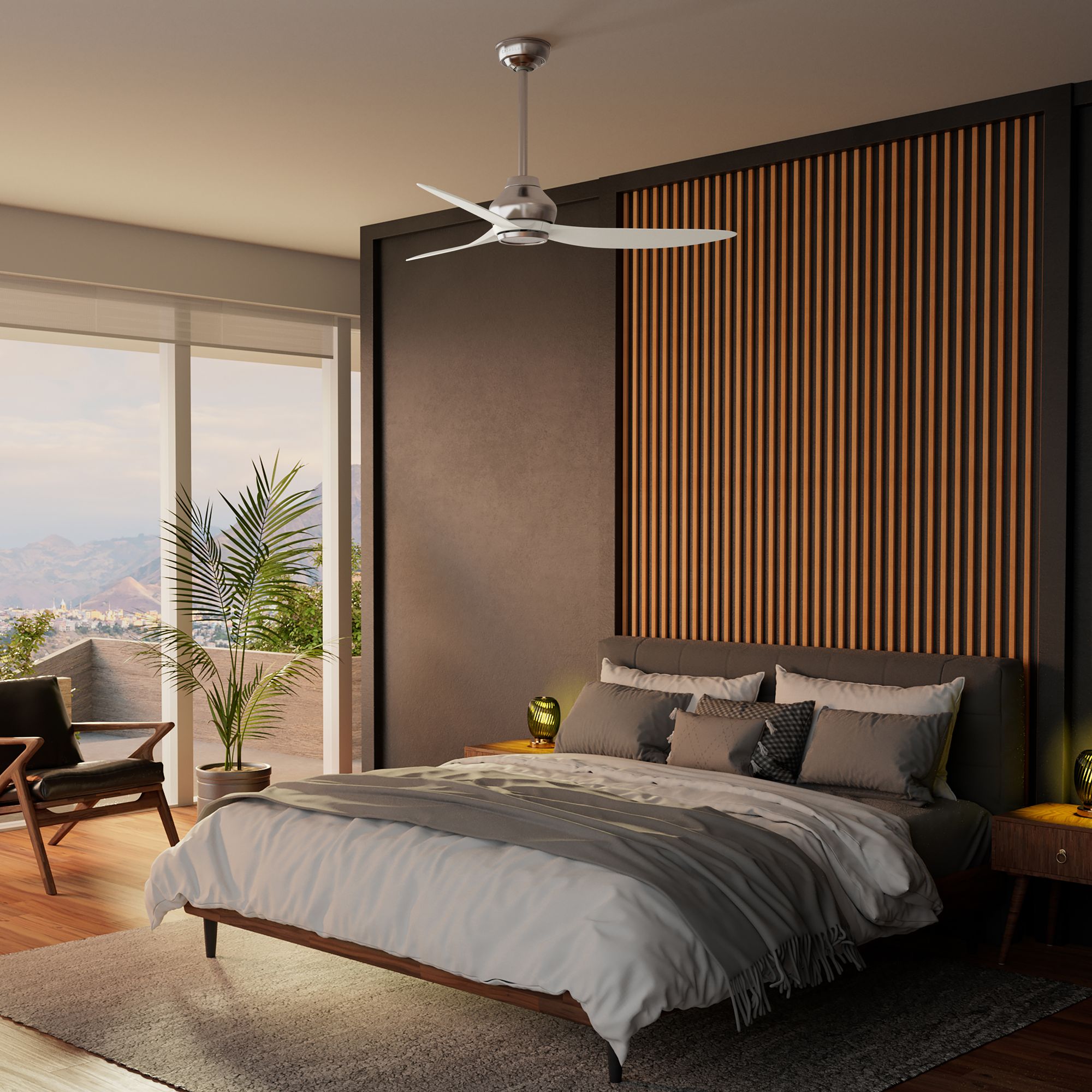 Casablanca 52 inch Eyla ENERGY STAR Brushed Nickel Ceiling Fan