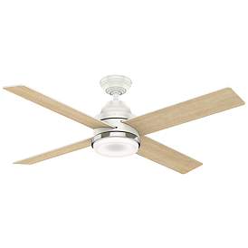 Image1 of Casablanca 54 in Daphne White Ceiling Fan with LED Light, Wall Control