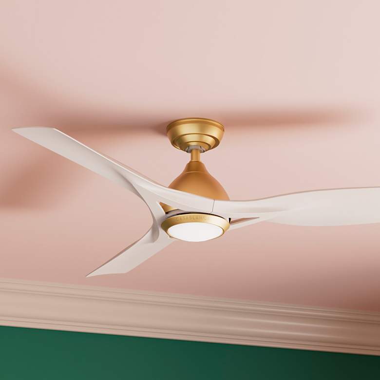 Image 1 Casablanca 54" Elise ENERGY STAR Outdoor Ceiling Fan w/Light, Wall Con