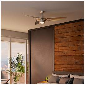 Image5 of Casablanca 60" Inez Brushed Nickel/Nickel Blades Outdoor Ceiling Fan more views