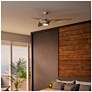 5_Casablanca 60" Inez Brushed Nickel/Nickel Blades Outdoor Ceiling Fan more views