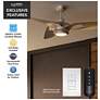 6_Casablanca 60" Inez Brushed Nickel/Nickel Blades Outdoor Ceiling Fan more views