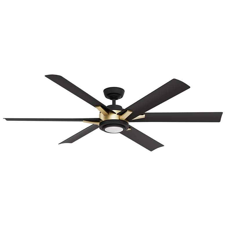 Image 1 Casablanca 65" Melia ENERGY STAR Black/Brass Ceiling Fan-Light-Wall Co