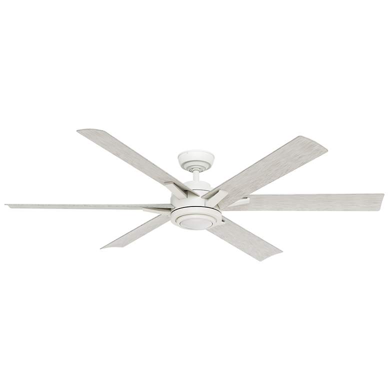 Image 2 Casablanca 65" Melia ENERGY STAR White Ceiling Fan w/Light, Wall Contr