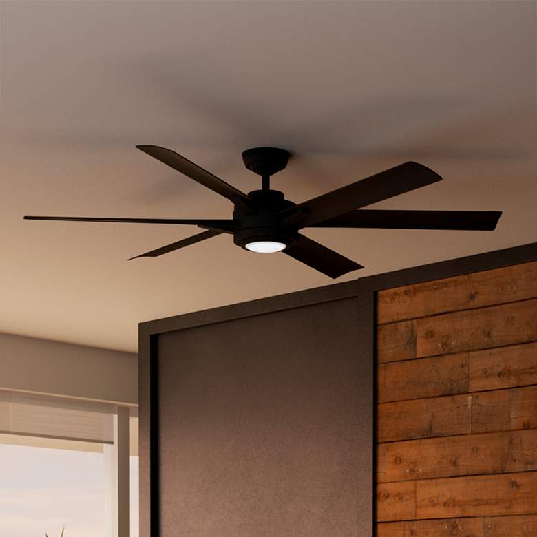 Image 5 Casablanca 65" Melia ENERGY STAR Black Ceiling Fan w/Light, Wall Control more views