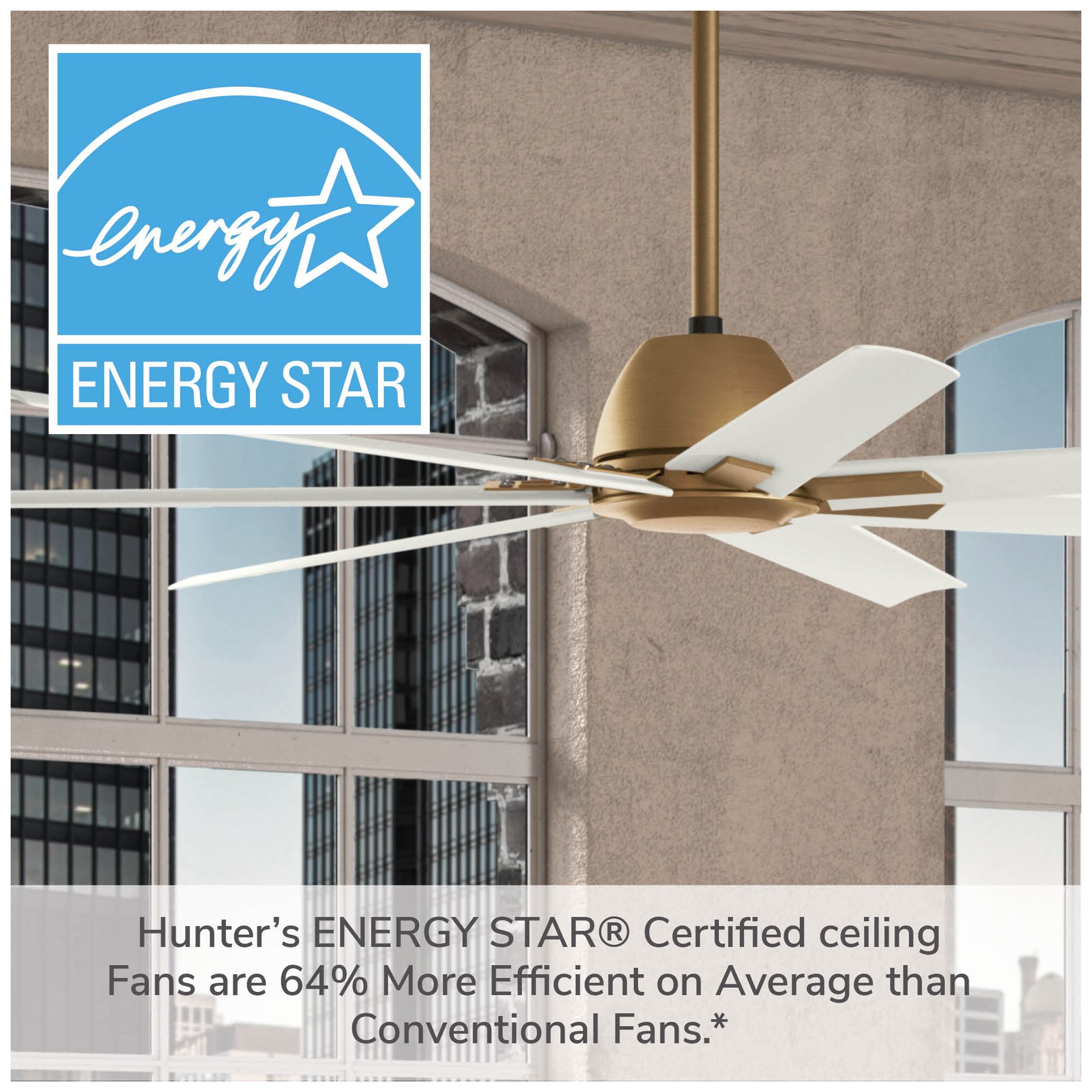 Casablanca 72" Bayhaven Alturas Gold Damp Rated Fan