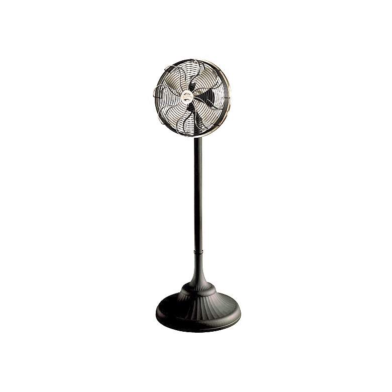 Image 1 Casablanca Zephair Floor Fan with Satin Nickel Accents